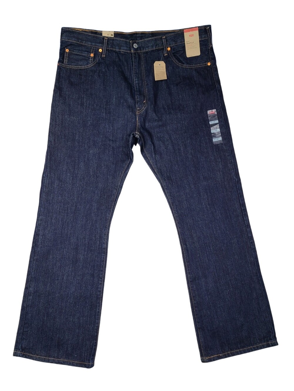 NEW Levis 517 Jeans Mens 42x32 Blue Bootcut Dark Wash Blue 100% Cotton NWT